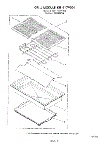 06 - Grill Kit 4179094 parts for Whirlpool Cooktop RC8950XRH2 from AppliancePartsPros.com
