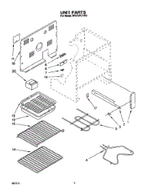 05 - Unit, Lit / Optional parts for Whirlpool Range RF376PCYW0 from AppliancePartsPros.com