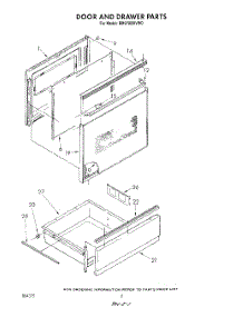 04 - Door And Drawer parts for Whirlpool Range RM978BXVW0 from AppliancePartsPros.com