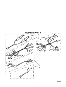 05 - Harness parts for Whirlpool Range TER46W0YW0 from AppliancePartsPros.com