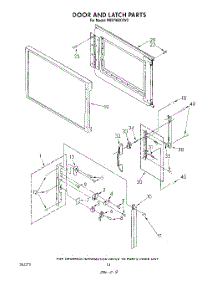 09 - Door And Latch parts for Whirlpool Range RM978BXVW0 from AppliancePartsPros.com