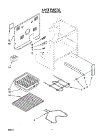 06 - Unit, Lit / Optional parts for Whirlpool Range TER46W0YW0 from AppliancePartsPros.com