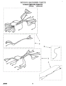 06 - Wiring Harness, Lit / Optional parts for Whirlpool Range RF396PCYW3 from AppliancePartsPros.com