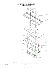 04 - Control Panel parts for Whirlpool Cooktop RC8920XRH0 from AppliancePartsPros.com