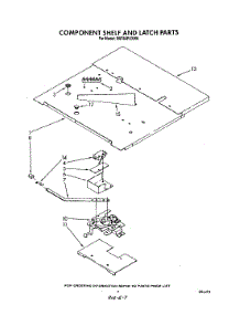 05 - Component Shelf And Latch parts for Whirlpool Oven RB760PXXW0 from AppliancePartsPros.com