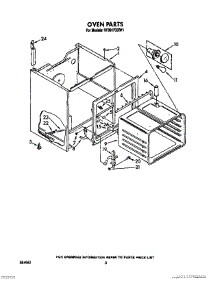 07 - Oven (Continued) parts for Whirlpool Range RF391PXXW1 from AppliancePartsPros.com