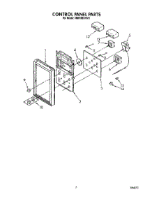 05 - Control Panel parts for Whirlpool Range RM978BXVW2 from AppliancePartsPros.com
