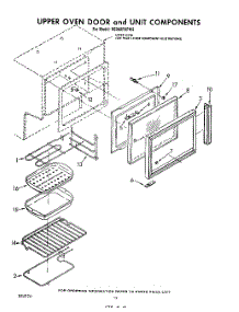 07 - Upper Oven Door And Unit parts for Whirlpool Range RE960PXPW2 from AppliancePartsPros.com