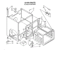 04 - Oven parts for Whirlpool Range RF365PXWW0 from AppliancePartsPros.com