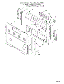 02 - Control Panel parts for Whirlpool Range CES365HQ1 from AppliancePartsPros.com