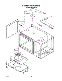 08 - Stirrer Drive parts for Whirlpool Range RM978BXVW2 from AppliancePartsPros.com