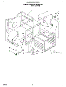 04 - Oven parts for Whirlpool Range RF3663XDW0 from AppliancePartsPros.com