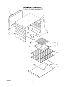03 - Internal Oven parts for Whirlpool Range RF0100XRW5 from AppliancePartsPros.com