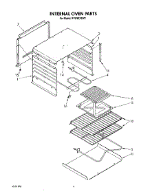 03 - Internal Oven parts for Whirlpool Range RF0100XRW3 from AppliancePartsPros.com