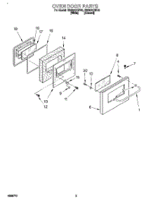 03 - Section parts for Whirlpool Range RS3025XBW0 from AppliancePartsPros.com