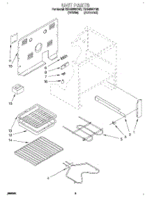 04 - Unit parts for Whirlpool Range TER46W0YW2 from AppliancePartsPros.com