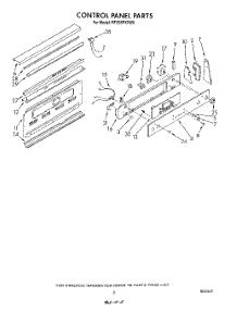 03 - Control Panel parts for Whirlpool Range RF395PXVW0 from AppliancePartsPros.com