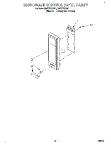 09 - Microwave Control Panel parts for Whirlpool Oven RM770PXAB1 from AppliancePartsPros.com