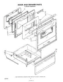 04 - Door And Drawer parts for Whirlpool Range RE960PXPW1 from AppliancePartsPros.com