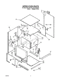 02 - Upper Oven parts for Whirlpool Oven RB170PXYB4 from AppliancePartsPros.com