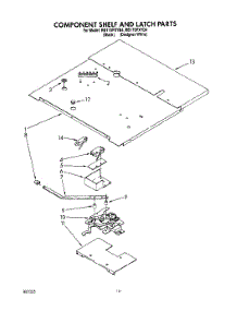 06 - Component Shelf And Latch parts for Whirlpool Oven RB170PXYB4 from AppliancePartsPros.com