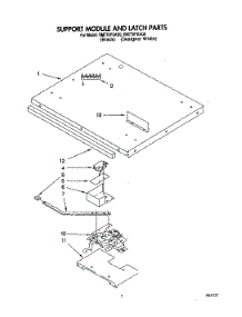 04 - Support Module And Latch parts for Whirlpool Oven RM770PXAB0 from AppliancePartsPros.com