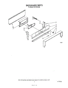 04 - Backguard parts for Whirlpool Range RF014PXRW0 from AppliancePartsPros.com