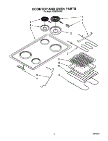 02 - Section parts for Whirlpool Range RS363PXYH2 from AppliancePartsPros.com