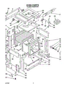 03 - Section parts for Whirlpool Range RS363PXYH2 from AppliancePartsPros.com