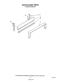 04 - Backguard parts for Whirlpool Range RF010EXRW1 from AppliancePartsPros.com