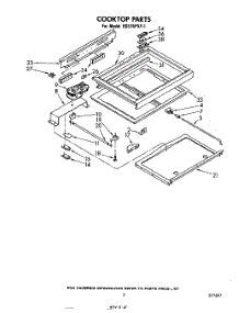 04 - Cook Top parts for Whirlpool Range RS576PXP1 from AppliancePartsPros.com
