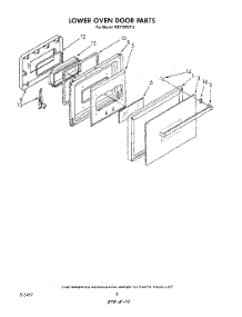 06 - Lower Oven Door parts for Whirlpool Oven RB770PXT0 from AppliancePartsPros.com