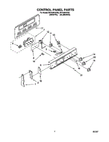 02 - Control Panel parts for Whirlpool Range RF316PXYW3 from AppliancePartsPros.com