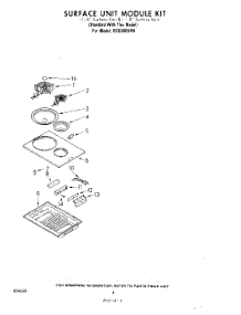 03 - Surface Unit parts for Whirlpool Cooktop RC8300XPH from AppliancePartsPros.com