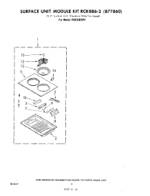 04 - Surface Unit Rck886-2 parts for Whirlpool Cooktop RC8300XPH from AppliancePartsPros.com