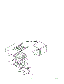 04 - Unit parts for Whirlpool Oven RB160PXYB5 from AppliancePartsPros.com