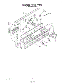 03 - Control Panel parts for Whirlpool Range RS670PXK2 from AppliancePartsPros.com