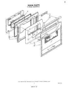 04 - Door parts for Whirlpool Range RS670PXK2 from AppliancePartsPros.com