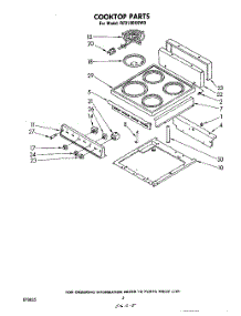 04 - Section parts for Whirlpool Range RF0100XKW0 from AppliancePartsPros.com