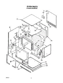 04 - Oven parts for Whirlpool Oven RB760PXXW1 from AppliancePartsPros.com