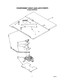 06 - Component Shelf And Latch parts for Whirlpool Oven RB760PXXW1 from AppliancePartsPros.com