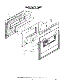 04 - Oven Door parts for Whirlpool Range RS677PXV2 from AppliancePartsPros.com