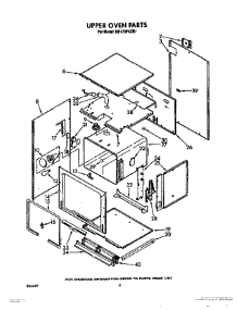 03 - Upper Oven parts for Whirlpool Oven RB170PXXB1 from AppliancePartsPros.com