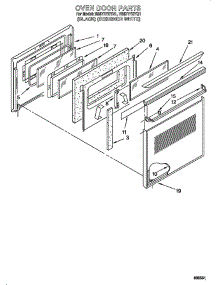 Oven Door parts for Whirlpool Range M  REG  R    PAR from AppliancePartsPros.com