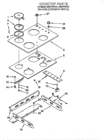Cooktops parts for Whirlpool Range M  REG  R    PAR from AppliancePartsPros.com