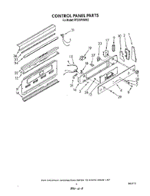 03 - Control Panel parts for Whirlpool Range RF395PXWW2 from AppliancePartsPros.com