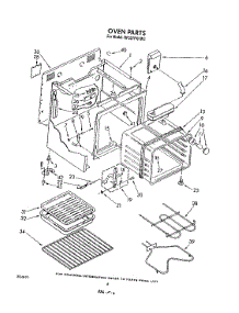 05 - Oven parts for Whirlpool Range RF327PXVW3 from AppliancePartsPros.com