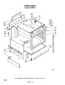 03 - Oven parts for Whirlpool Range RS576PXL0 from AppliancePartsPros.com