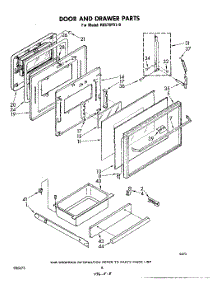 05 - Door And Drawer parts for Whirlpool Range RS576PXL0 from AppliancePartsPros.com