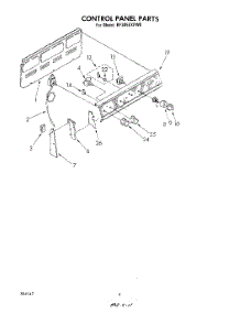 03 - Control Panel parts for Whirlpool Range RF305EXPW0 from AppliancePartsPros.com